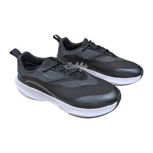Vessi Tidal Mens 10 Waterproof Dyma-Tex Black White Vegan Lace Up Casual Sneaker